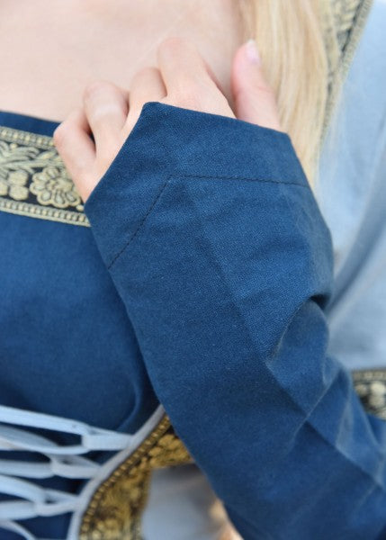 Eleanor-päällysmekko, kaksivärinen puuvillamekko – toinen kuvakulma 5