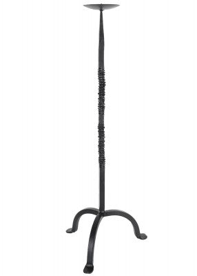 Käsintaottu kynttilänjalka – Flambeau, noin 74 cm