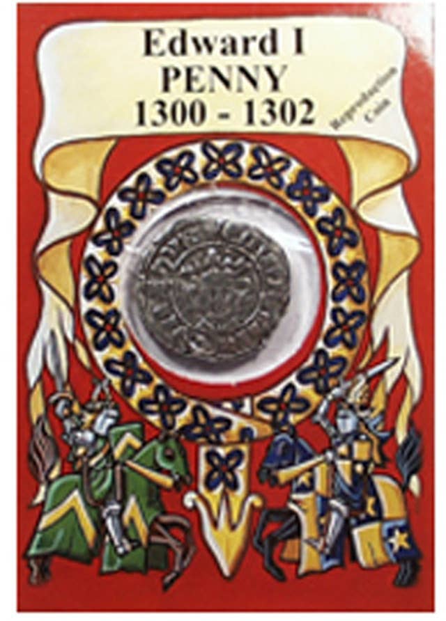 Kolikko – Edward I:n penni, jäljennös