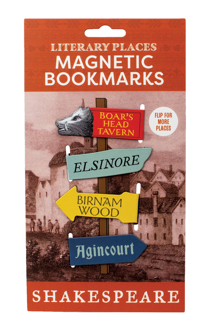 Literary Places -magneettikirjanmerkit (Shakespeare-setti)